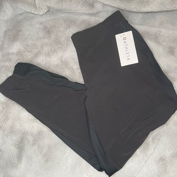 ✨ NWT Athleta Brooklyn Jogger Pants | Black | Size 12P ✨ - Picture 3 of 11